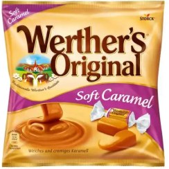 تصویر شکلات کاراملی نرم وردرز اورجینال 180 گرمی Werther’s original Soft Caramel 