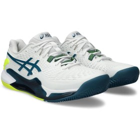 تصویر Asics GEL Resolution 9 کفش تنیس سفید مردانه 1041A375 101 