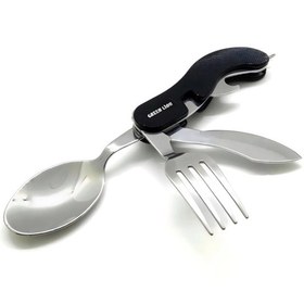 تصویر مجموعه قاشق و چنگال سفری گرین لاین مدل Cutlery Set 