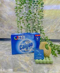 تصویر قرص جرمگیر ماشین لباسشویی کالگون (ترک) Calgon