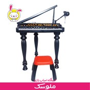 تصویر اسباب بازی پیانو 37 کلید پایه و صندلی دار 66316 