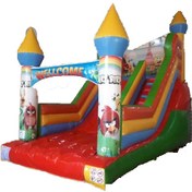 تصویر سرسره قلعه بادی ارتفاع 3 متر | اجاره روزانه 