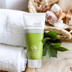 تصویر فوم شستشوی صورت حلزون تری دبلیو کلینیک حجم 100 میل 3W CLINIC SNAIL FOAM CLEANSING