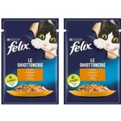 تصویر پوچ گربه فلیکس (Felix) مدل Chicken وزن 85 گرم بسته 2 عددی 