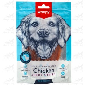 تصویر تشویقی مناسب سگ با طعم گوشت مرغ مدل Jerky Wanpy Chicken Jerky