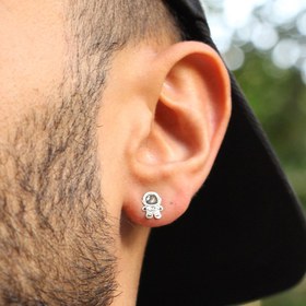 تصویر پیرسینگ نقره فضانورد 