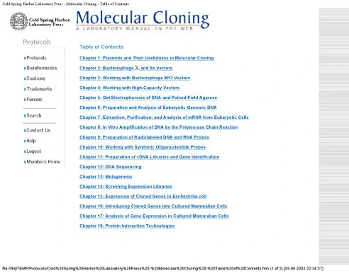 خرید و قیمت دانلود کتاب Molecular cloning : a laboratory manual 2nd ed ...