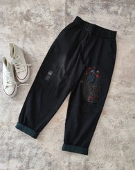 تصویر شلوار جین خمره ای 