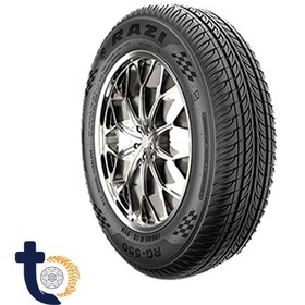 تصویر لاستیک رازی سایز 185/65R14 طرح گل RG550 