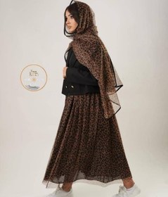 تصویر دامن پلنگی تور 