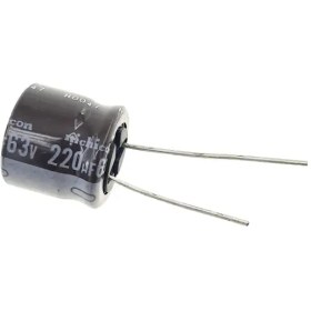 تصویر خازن الکترولیتی 220uF 25V 220uF 25V