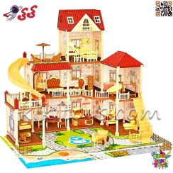 تصویر خانه باربی و قصر اسباب بازی سه طبقه بزرگ 