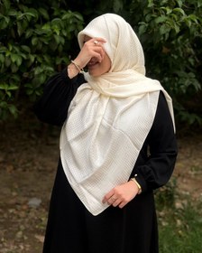 تصویر روسری ژاکارد تک رنگ 