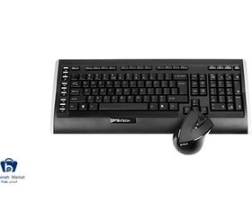 تصویر کیبورد و ماوس ای فور تک بی سیم 9300F ا Wireless 9300F keyboard and mouse set Wireless 9300F keyboard and mouse set
