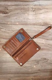 تصویر کیف پول چرم دسته دار 