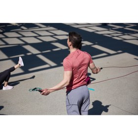 تصویر طناب ورزشی دمیوس - دکتلون Domyos Adjustable Rubber Jump Rope 500 - Green 