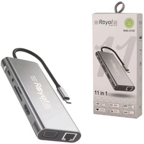 تصویر هاب 11 پورت Type-C رویال RHC-2110 