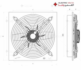 تصویر هواکش صنعتی خزرفن سایز ۳۰ 