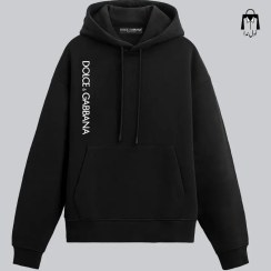 تصویر سویشرت مردانه مشکی DG مینیمال تو کرک 