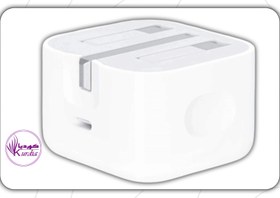 تصویر شارژر دیواری اپل 20 وات مدل سه پین پک 2024 ( 100درصد اپل استوری ) - باگارانتی / Ba Apple 20 Watt Wall Charger 2024 Pack