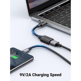 تصویر تبدیل USB-C به USB 3.0 A یوگرین مدل 30701-US154 Ugreen US154-30701 USB-C Male To USB 3.0 A Female OTG Cable