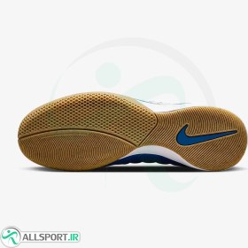 تصویر کفش فوتسال نایک لونار گتو طرح اصلی Nike Lunar Gato II IC White Blue 