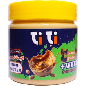 تصویر کره بادام زمینی پروتین وی (ویژه ورزشکاران) تی تی 280گرم peanut Butter +WHEY HIGH PRO