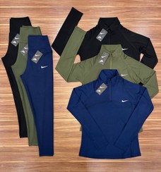 تصویر ست لگ و بلوز نیم زیپ ورزشی کد 3663 