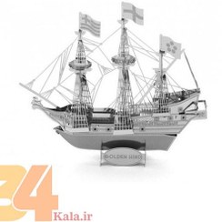 تصویر پازل فلزی سه بعدی کشتی گلدن هیند 