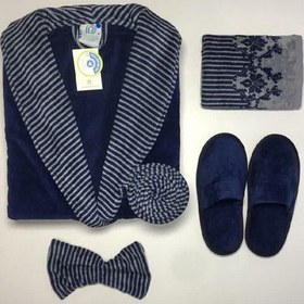 تصویر سرویس حوله پالتویی پودایران طرح کلاسیک سایز 135 