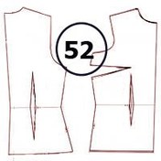 تصویر الگوی بالاتنه تک سایز 52 