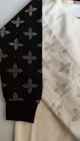 تصویر بلوز دورس دونخ زنانه نگین دار طرح ستاره ترک برند اسمارا 