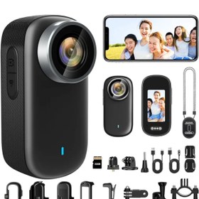 تصویر دوربین اکشن ۴K مغناطیسی ضدآب مدل M11 با نمایشگر 