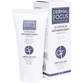 تصویر کرم ضد چروک ژوونالیا درمال فوکوس مناسب پوست معمولی ۴۰ میلی لیتر Dermal Focus Juvenalia Anti-Aging Cream ۴۰ ml 