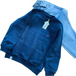 تصویر پلیور تو کرکی پسرانه - سرمه ای / ۵۰ 