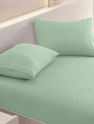 تصویر ملحفه کشدار تشک و روبالش لایکو سبز روشن 