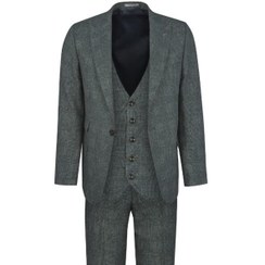 تصویر کت و شلوار آریوان مدل S011 رنگ سبز سایز ۳XL 