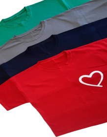 تصویر کراپ تیشرت قلبی 