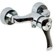 تصویر شیر توالت مدل کسری کروم (5 سال گارانتی) 