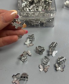 تصویر مهره روسی آویزدار - پک ۱۰ عددی / مهره روسی پروانه 