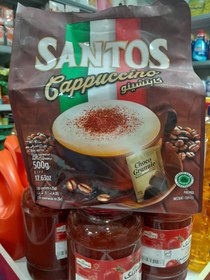 تصویر قهوه فوری سانتوس ۲۰ عددی 500 گرمی SANTOS cappuccino