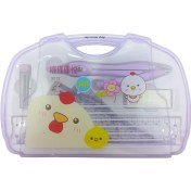 تصویر ست پرگار و خط کش ۷ تکه طرح فانتزی حیوانات 