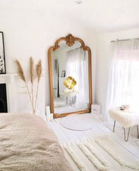 تصویر آینه قدی مدل ملودی سایز ۲۰۰ در ۱۱۵ با چوب راش گرجستان 