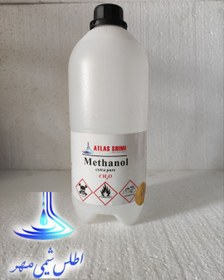 تصویر متانول ۹۹/۵% usp (اطلس شیمی مهر) - ۱ لیتری پلی اتیلن Methanol