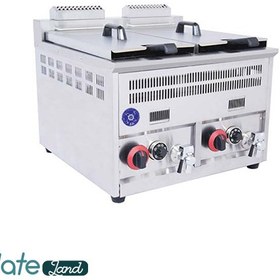 تصویر سرخ کن صنعتی ۲ لگن رومیزی گازی ABA 