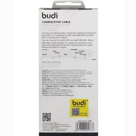 تصویر کابل شارژ تایپ سی به لایتنینگ Budi DC213tl 10B 