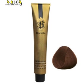 تصویر رنگ مو بیجورکا قهوه ای کاکائویی متوسط شماره 5.53 حجم 100 میلی لیتر Bijourka Medium Cacao Brown Color Hair No.5.53 100ml