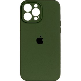 تصویر قاب سیلیکونی اورجینال برای iPhone 12 pro max - سبز فسفری Silicone mobile case for iphone 12 pro max