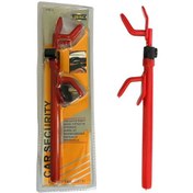 تصویر قفل فرمان کلاغی برند Lookmas قفل برنجی 