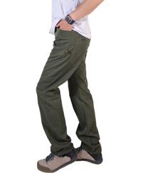 تصویر شلوار کتان Bould+ زیتونی 